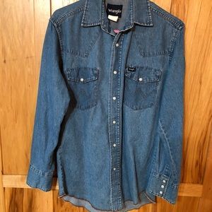 Wrangler denim work shirt